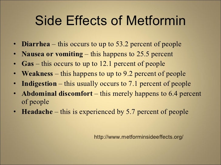 Glucophage Side Effects Diarrhea