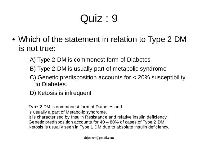 Diabetes Quiz Symptoms  Signs Of Diabetes Mellitus