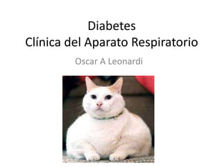 Diabetes
Clínica del Aparato Respiratorio
Oscar A Leonardi
 