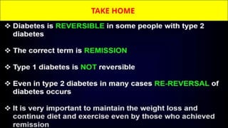 Diabetes Reversal - MYTHS VS FACTS !!!!!! | PPTX
