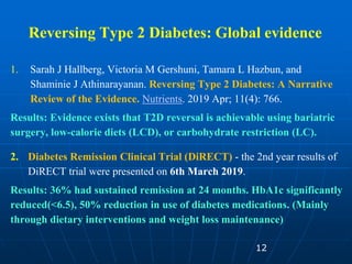 DIABETES REVERSAL by diet & execise final.PPT