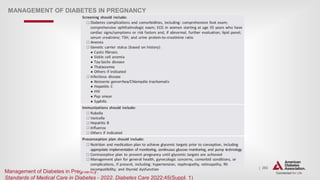 | 292
MANAGEMENT OF DIABETES IN PREGNANCY
Management of Diabetes in Pregnancy:
Standards of Medical Care in Diabetes - 2022. Diabetes Care 2022;45(Suppl. 1)
 