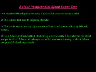Diabetes test | PPTX