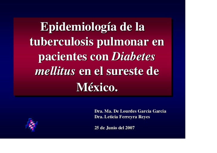 ... pulmonar entuberculosis pulmonar en pacientes con Diabetes pacient