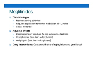 Meglitinides Examples Diabetes treatment | PDF