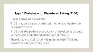 Diabetes type 1.pptx with young patient type 1 | PPTX