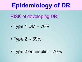 Diabetes and the Eye- DR Selim | PPT