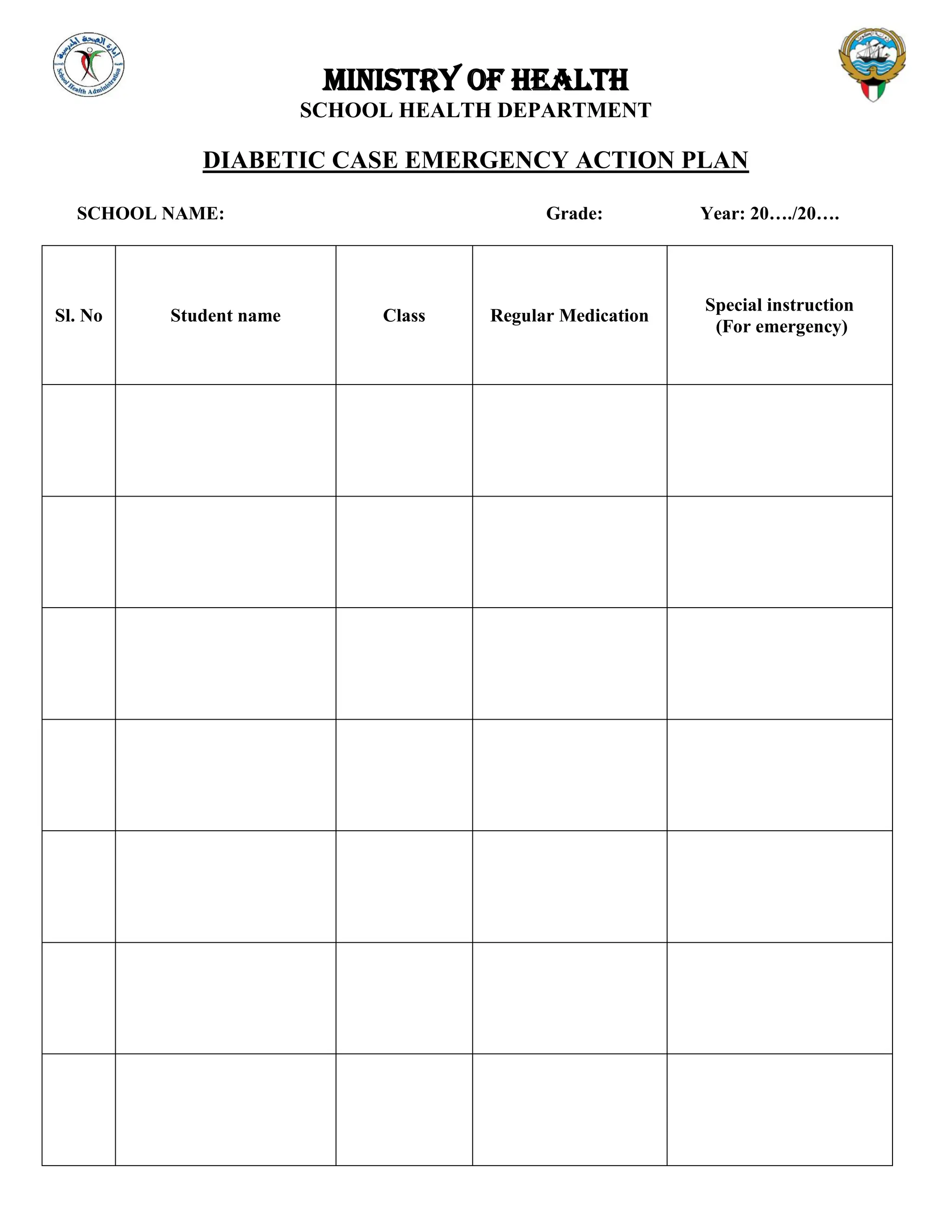 Diabetic case emergency action plan..pdf