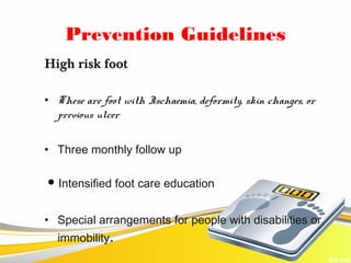 High Risk Foot Diabetic foot | PPT