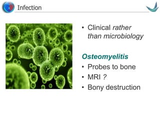Vascular surgery @ Tallaght
Infection
• Clinical rather
than microbiology
Osteomyelitis
• Probes to bone
• MRI ?
• Bony destruction
 
