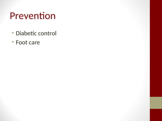 diagnosis, etiology,management of diabetic foot | PPT