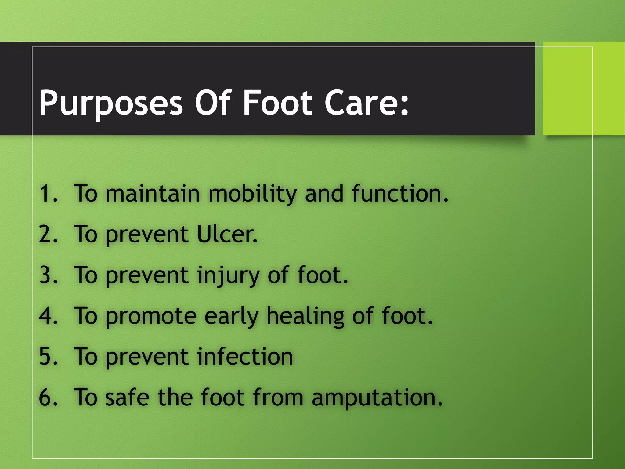 Diabetic Foot Care PPT