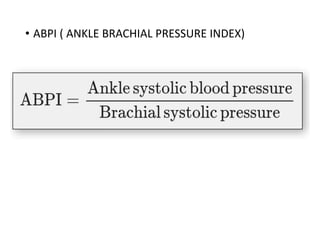 DIABETIC FOOT - INVESTIGATIONS AND CLINICAL FEATURES | PPTX
