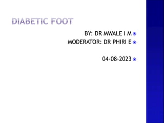 
BY: DR MWALE I M

MODERATOR: DR PHIRI E

04-08-2023
 