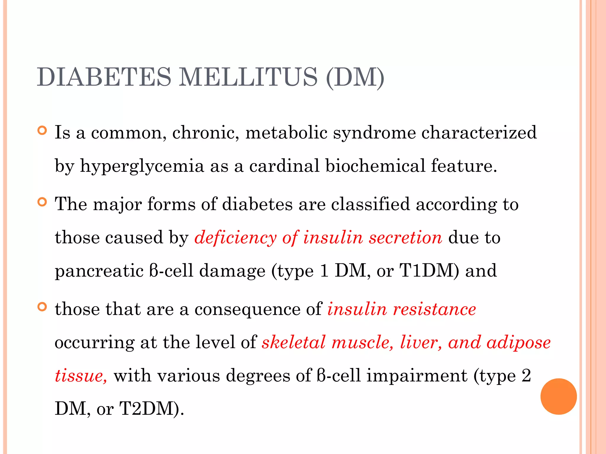 Diabetic mellitus | PPT