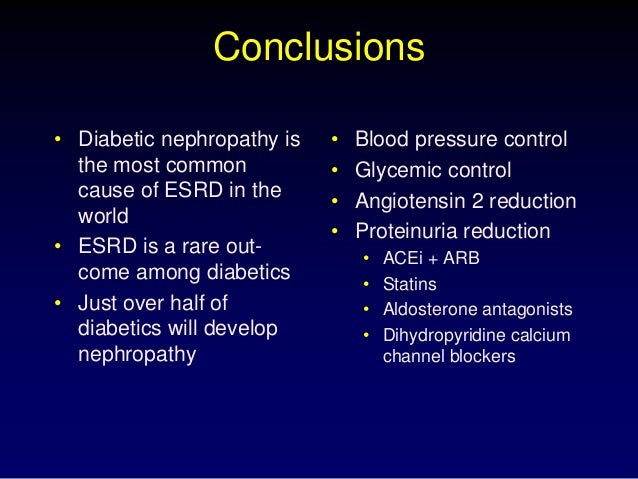 Treatment for diabetic nephropathy