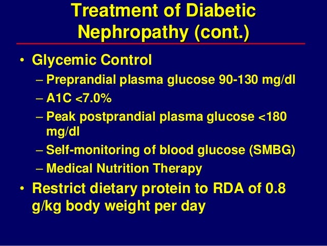 Diabetic nephropathy management