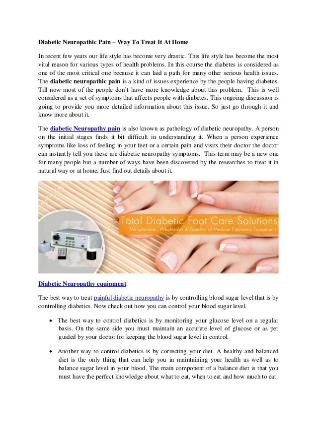 Diabetic neuropathic pain relief product painful diabetic