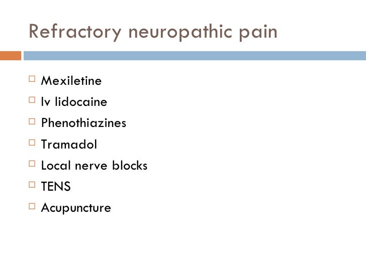 Mexiletine Neuropathic Pain