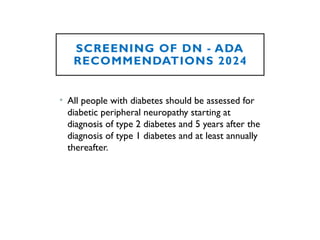 Approach to Peripheral and Autonomic Neuropathy in Diabetic Mellitus | PPTX