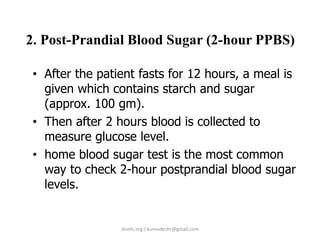 Diabetic Profile - Lab Diagnosis | PPTX