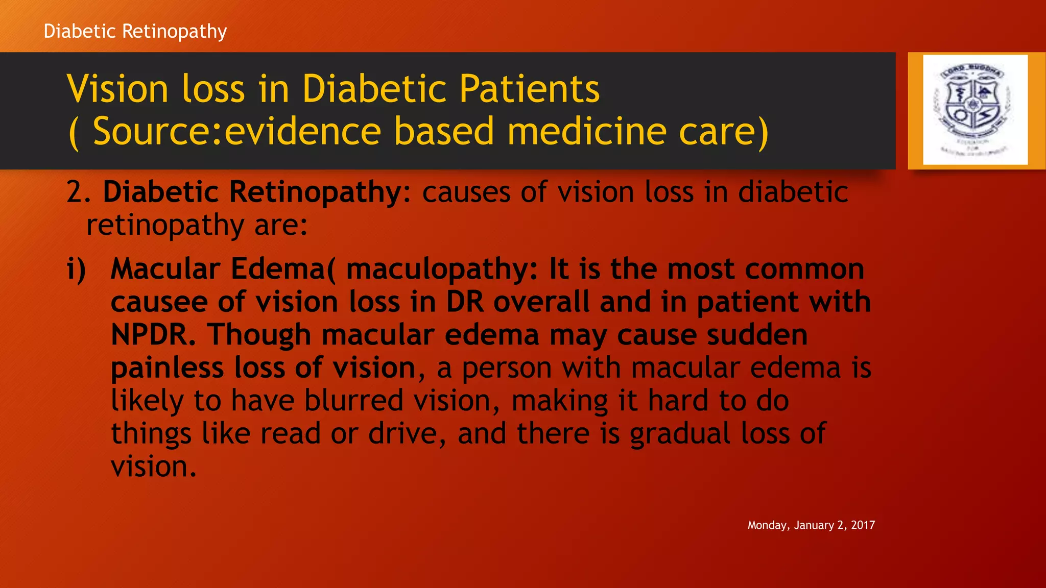 Diabetic retinopathy