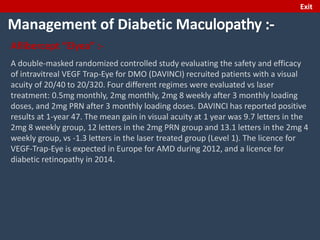 Diabetic retinopathy guidlines