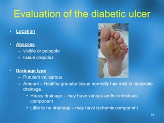 Evaluation of the diabetic ulcer12