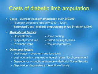 How do you examine the wound for potential problems?-    What can be done to enhance / expedite the healing process?	- What types of advanced treatments and products are available?	- When should advanced treatments be used?- 	How can recurrent diabetic ulcers be prevented?2