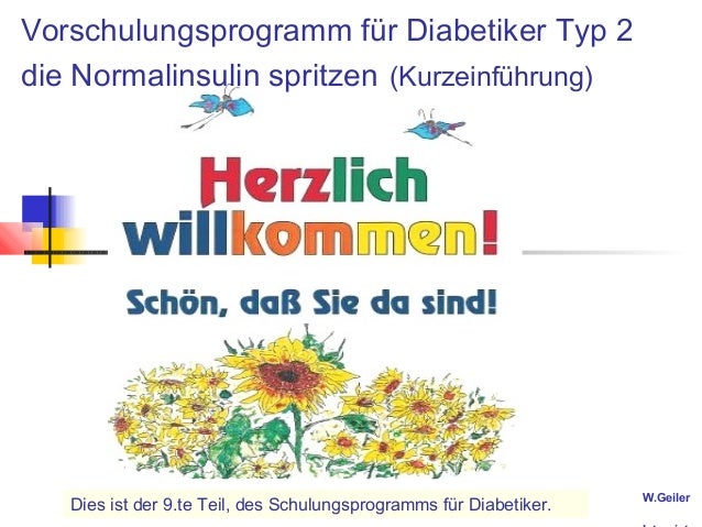 Diabetikerschulungsprogramm Teil 9 Diabetes Diabetikerschulung Diabet