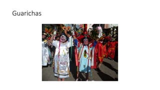 Rescate de la tradición
 El barrio creador de la diablada esta buscando rescatar parte de lo que fue la
diablada original con todos sus componentes y personajes sin priorizar los
ingresos económicos de los organizadores sino la simbología de la fiesta de los
disfrazado priorizando la calidad antes que la cantidad de participantes,
permitiendo a los participantes y personajes bailar libremente y disfrutar sin
tener inconvenientes de pisotones golpes y atropellos con otros miembros de
la partida como ha estado sucediendo en las otras partidas relacionadas con
el aporte y apoyo municipal que están abarrotadas de diablos y guarichas
imposibilitando su libre movimiento.
 