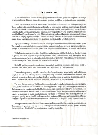 Diablo Game Pitch Deck (1994)