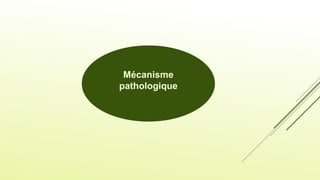 Mécanisme
pathologique
 