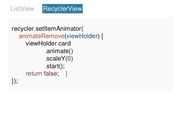 android studio recyclerview vs listview