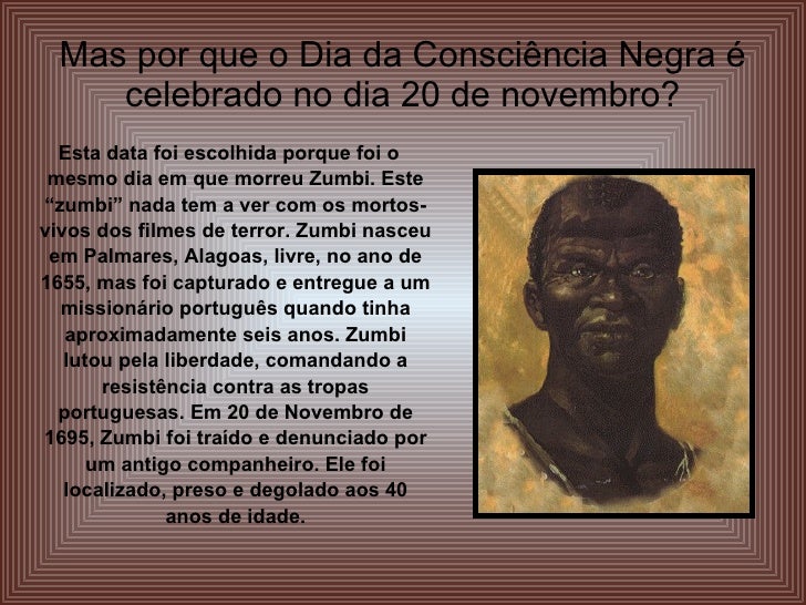 Por que o dia da Consciência Negra é celebrado em 20 de novembro?