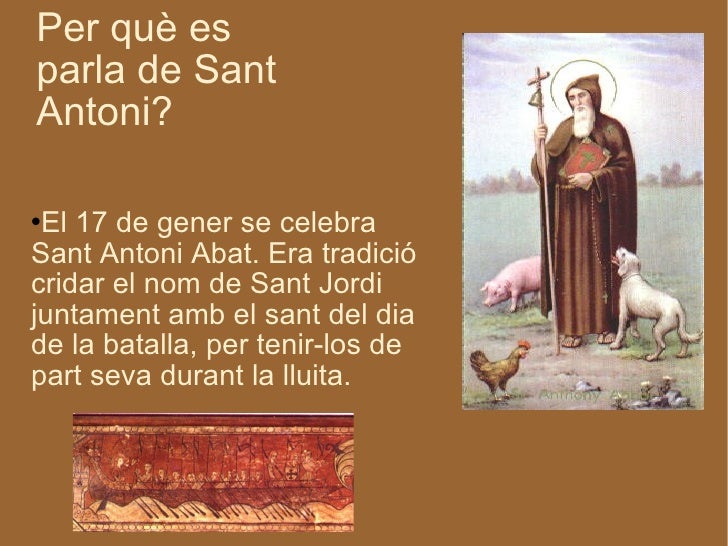Resultado de imagen de perquè es celebra Sant Antoni?