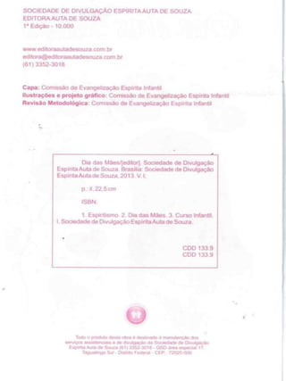 Cartilha Dia das mães -Aula Especial  