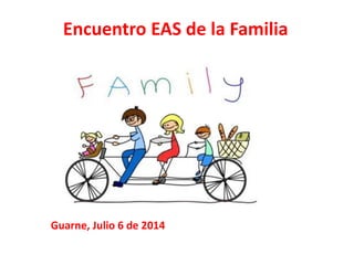 Encuentro EAS de la Familia 
Guarne, Julio 6 de 2014 
 