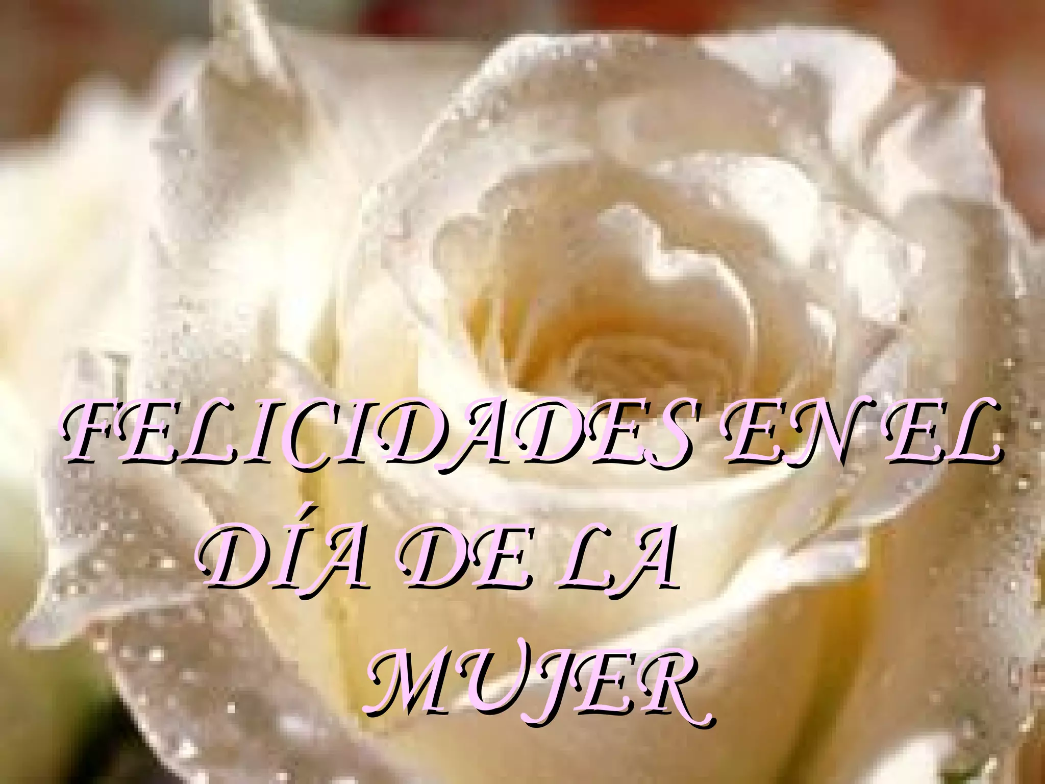 FELICIDADES EN EL
DÍA DE LA
MUJER
