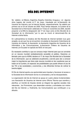 Dia del internet