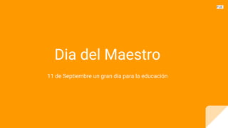 Dia del Maestro
11 de Septiembre un gran dia para la educación
FLE
 