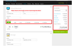 https://azure.microsoft.com/en-in/pricing/calculator/
 