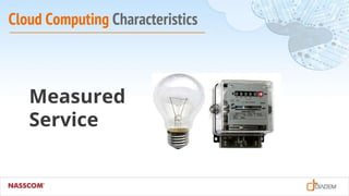 Cloud Computing Characteristics
Measured
Service
 