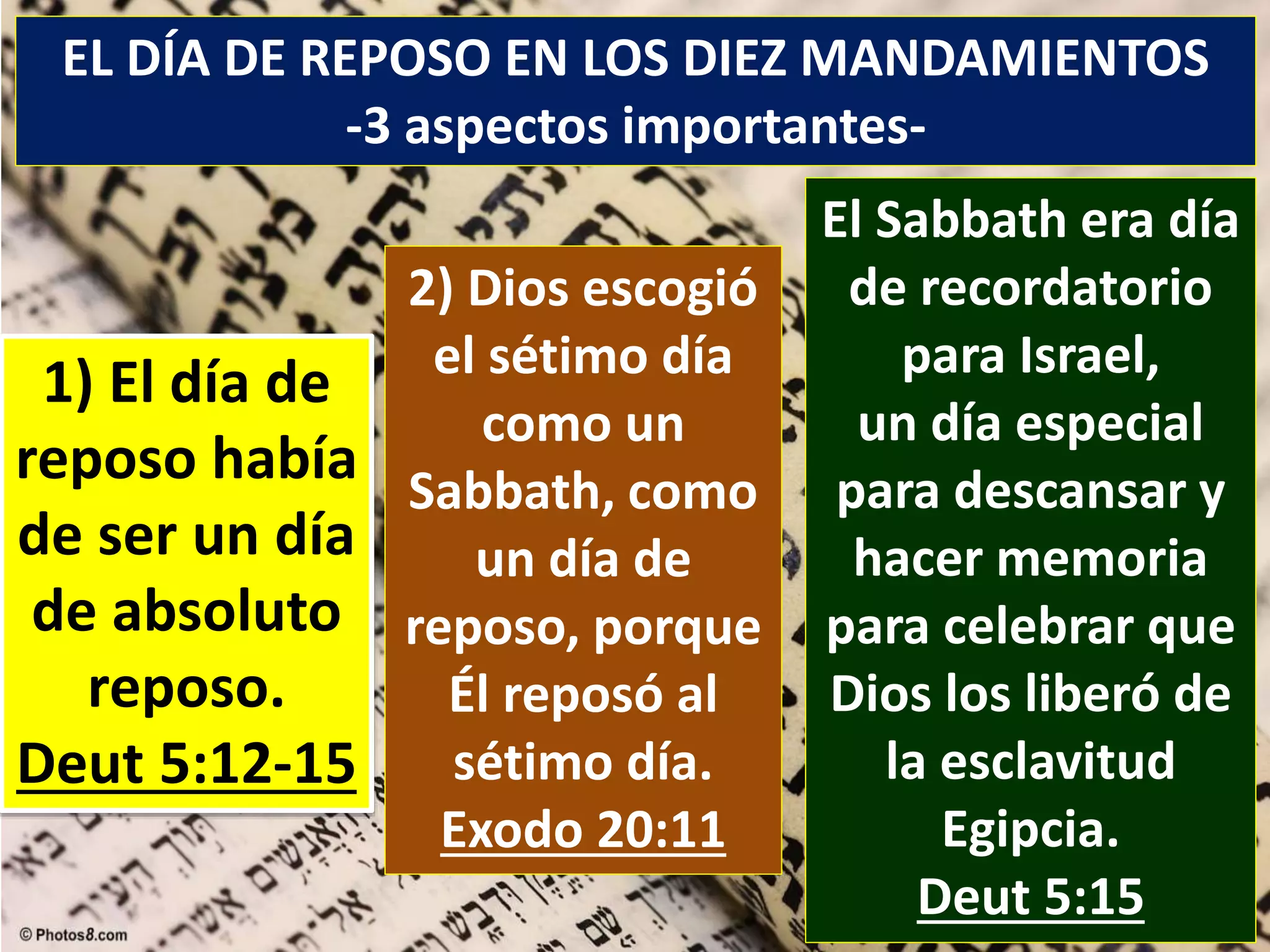 Cual Es El Dia De Reposo Segun La Biblia