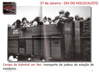 26-01-11 27 de Janeiro - DIA DO HOLOCAUSTO Campo de Kulmhof am Ner:  transporte de judeus da estação de comboios. 