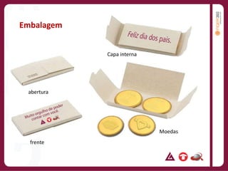 1 Milhão de AbraçosEmbalagemCapa internaaberturaMoedasfrente