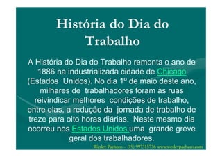 Dia Trabalho - História do Dia do Trabalho | PDF