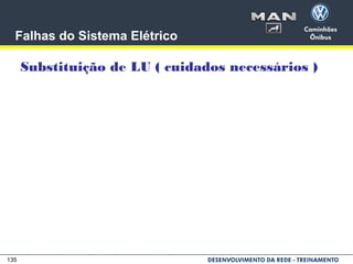 135
Falhas do Sistema Elétrico
Substituição de LU ( cuidados necessários )
 