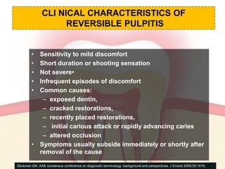 CLINICAL DIAGNOSIS OF ENDODONTIC PATHOSIS | PPT