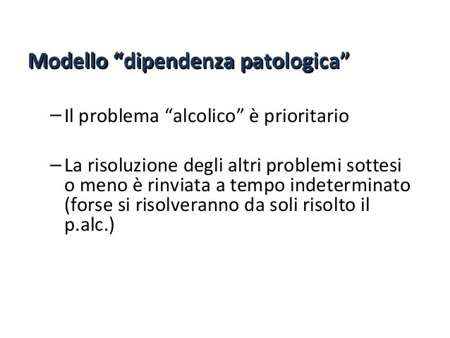 Alcolismo e il suo trattamento e metodi di codificazione
